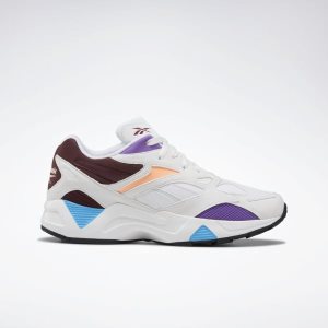 Adidasy Damskie Reebok Aztrek 96 Reinvented Białe/Bordowe PL 49WVGCZ